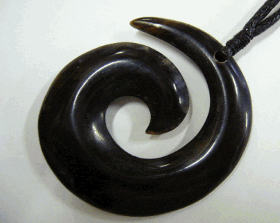 Open Spiral pendant