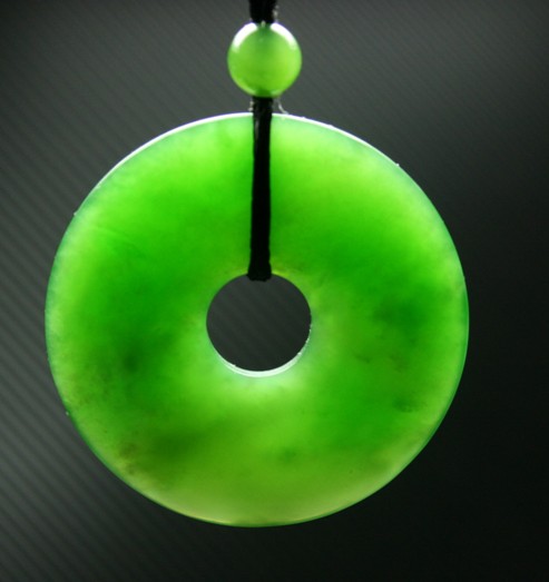 Circle Jade pendant
