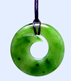 Circle jade pendant