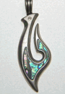 Mother of Pearl hook pendant