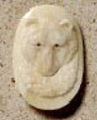 oval bear pendant